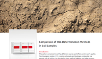 Comparison TOC determination methods for soils